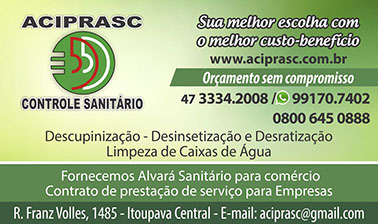 Aciprasc - Controle Sanitário